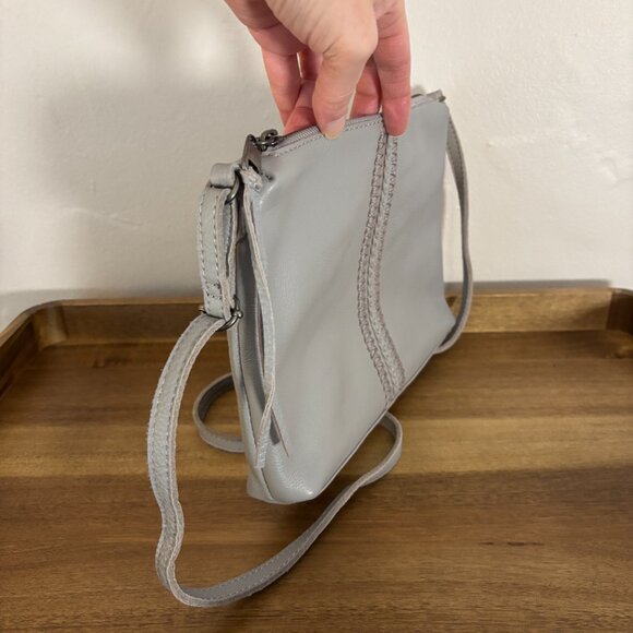 The Sak Briar Light Gray Leather Crossbody - Picture 2 of 10